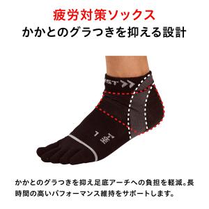 ザムスト HA-1 メッシュ 5本指 ソックス...の詳細画像3