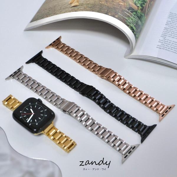 アップルウォッチ バンド マットステンレス ベルト メタル 金属 レディース Apple Watch...