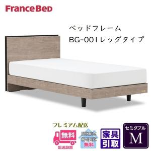 【お部屋まで組立設置無料】フランスベッド BG-001 レッグタイプ　セミダブル　ベッドフレーム