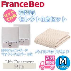 フランスベッド 寝装品セレクト3点セット グッドスリープバイオベッド