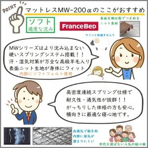 【寝装品2点セット付き】フランスベッド マット...の詳細画像3