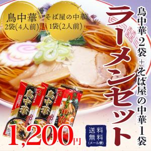 鳥中華 そば屋の中華 山形 みうら食品 ラーメン セット 3袋 6人前 送料