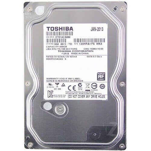 【1年保証】東芝 500GB、DT01ACA050 内蔵、7200 RPM SATA 3.5 インチ...