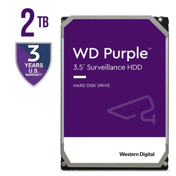 ウエスタンデジタル Purple 2TB監視内蔵ハードドライブ3.5 &quot;&quot; WD20PURZ