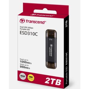 2TB Transcend ESD310 Portable SSD External Hard Dr...
