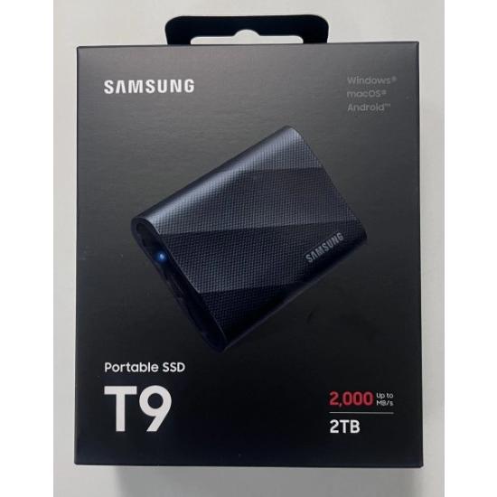 Samsung T9 ポータブルSSD 2TB USB 3.2 Gen 2x2 MU-PG2T0B/...