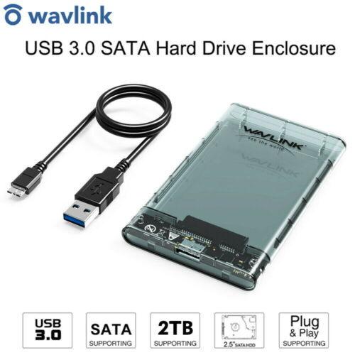 WAVLINK 2.5 &quot;&quot; SATA USB 3.0ハードドライブディスクHDD SSDエンクロー...