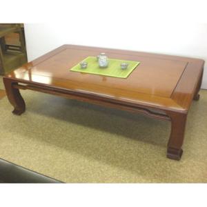 一重ヌキ花梨 生地色 135座卓 Indicare Co In