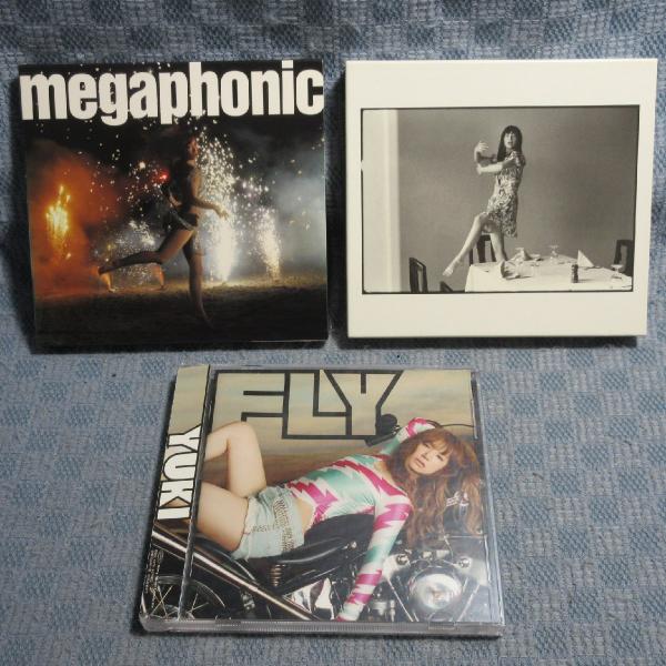 JA976●YUKI アルバム「megaphonic/FLY/うれしくって抱きあうよ」CD3点セット