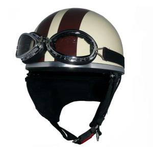 ザワキタ ZK-200 装飾ゴーグル付きビンテージ（アイボリー/ブラウン