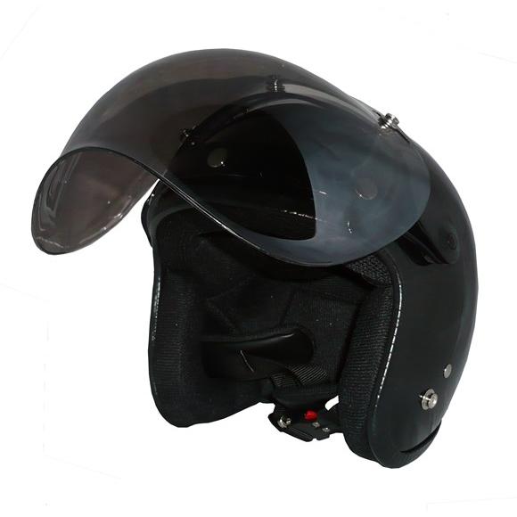 ZK-300（内装が洗える！） スモールジェット（ブラック）+スモークミラーバブルシールド+フリップ...