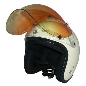 ザワキタ ZK-200 装飾ゴーグル付きビンテージ（アイボリー/ブラウン