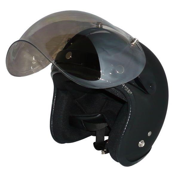 ZK-300（内装が洗える！） スモールジェット（マットブラック）+スモークミラーバブルシールド+フ...