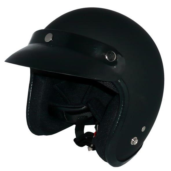 ZK-300（内装が洗える！） 3点ボタン式バイザー付きスモールジェット（マットブラック）SG公認 ...