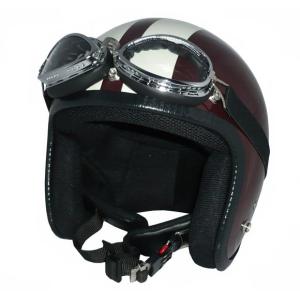 ザワキタ ZK-200 装飾ゴーグル付きビンテージ（ガンメタ/シルバー