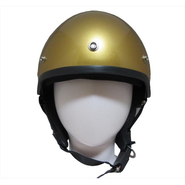 ZK-600 ハーフジェット (ゴールド）特別塗装色 SG公認 公道走行可 耳あて脱着可能 125c...