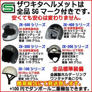 再入荷!ZK-600 バイザー付きハーフジェッ...の詳細画像3