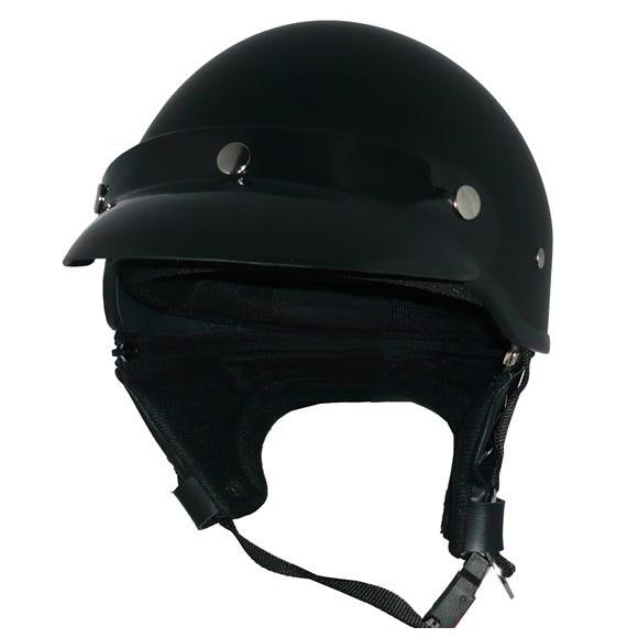 再入荷！ZK-600 バイザー付きハーフジェット(マットブラック）SG公認 125cc以下対応 耳あ...