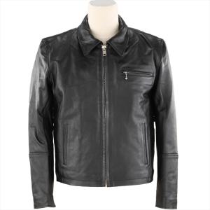【美品】Clooney シングル ライダース ジャケット パンチング ライナー付 Clooney パンチングレザージャケット GHOST RIDER 牛革 本革 バイク用