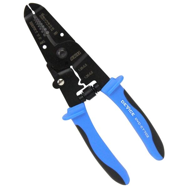 SK11(エスケー11) DEVICE ミニクリンピングプライヤー DVC-CT702 絶縁・裸端子...
