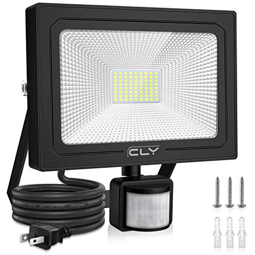 CLY センサーライト 屋外 人感センサーライト LED投光器 60W 昼白色 6000LM 650...