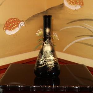 九谷焼 花瓶 陶器 古九谷人物 糠川清章（はせがわせいしょう）作