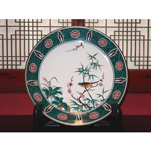 九谷焼 骨董・民芸品 三ツ井詠一 三代  三ツ井為吉 色絵花鳥 花生 花瓶 花器 花入 共箱有 略歴有 インテリア 【キモノオフ野々市若松店】 九谷焼 花瓶 陶器 伝統工芸九谷焼作家 花生 古九谷絵変 三代 三ツ井為