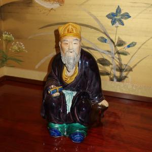 九谷焼 花瓶 陶器 伝統工芸九谷焼作家 花生 古九谷絵変 三代 三ツ井為
