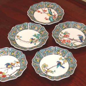 九谷焼 5号皿揃（角皿5枚セット）古九谷絵変りK9-171 : 北山堂 - 通販