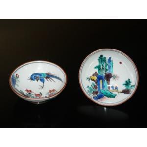 九谷焼　長谷川紀代　ぐい呑２客セット 九谷焼 長谷川紀代 ぐい呑2客セット zazu_guinomi-kiyo