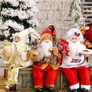 2個セット サンタクロース 置物 クリスマス 飾り 可愛い オブジェ 玄関 置物 おしゃれ 北欧 インテリア 雑貨 プレゼント ギフト 手作り｜zebra-shop