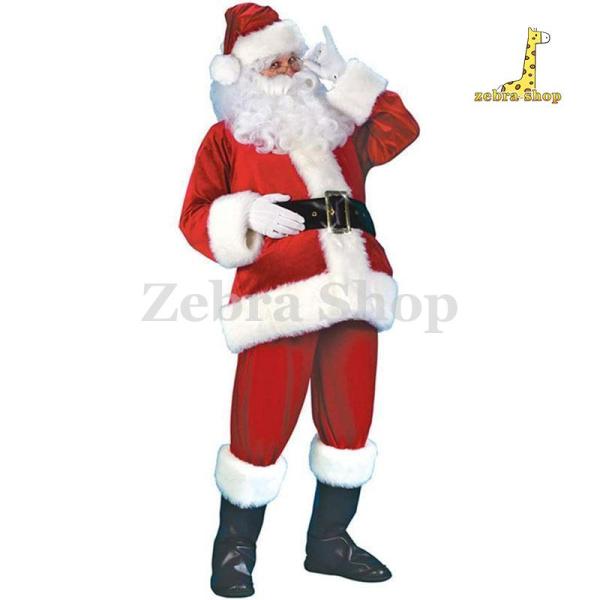 サンタクロース コスチューム 大人用 サンタ コスプレ クリスマス 衣装 トナカイ 7点セット