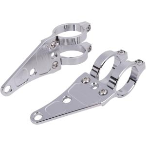 PMC (ピーエムシー) ビレットヘッドライトステーキット 43mm シルバー