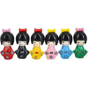 こけし 梅の花 赤 コケシ人形 創作こけし 招福開運 縁起物 花のこけし