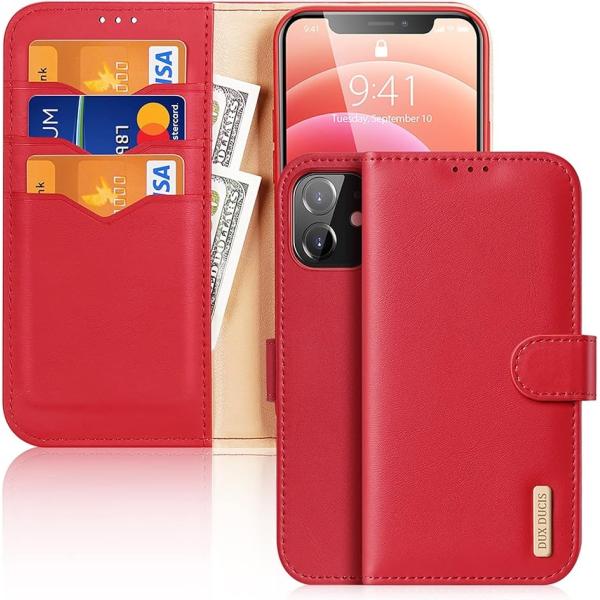 iPhoneケース 手帳型ケース PUレザー カード収納 スタンド機能 12 Mini MDM (レ...