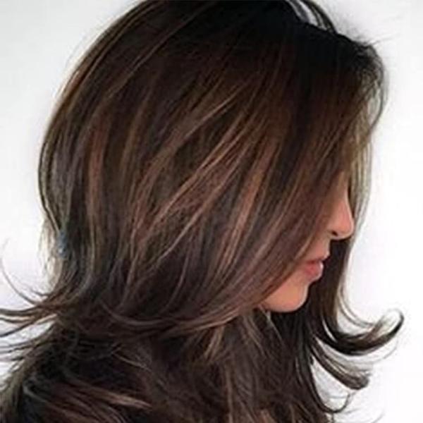 ウィッグ ロング カール メッシュ ブラウン フルウィッグ アイロン 水洗い OK( アッシュピンク...