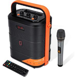 スピーカーセット 拡声器 ワイヤレスマイク1本 Bluetooth 5.0対応 充電