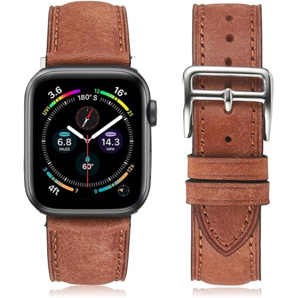 Apple Watch バンド プエブロレザー 本革 アップルウォッチ メンズ レディース( キャメ...