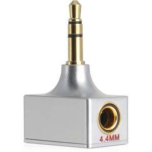 AC8G 変換ケーブル イヤホンジャック 6.35mm オス- 4.4mm メス 8芯 OFC