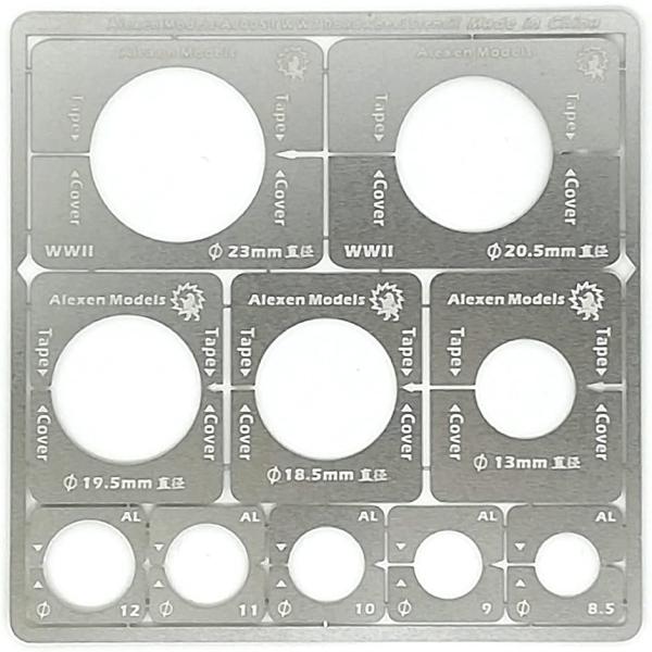 AFV 車両 タイヤ 車輪 ホイール マスキング テンプレート スプレー 塗装 現用 WWII 戦車...