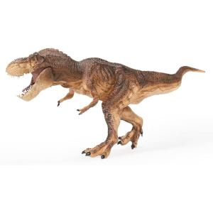 30cm級 恐竜 ティラノサウルス フィギュア 両足自立 PVC 口開閉 MDM( ブラウン)