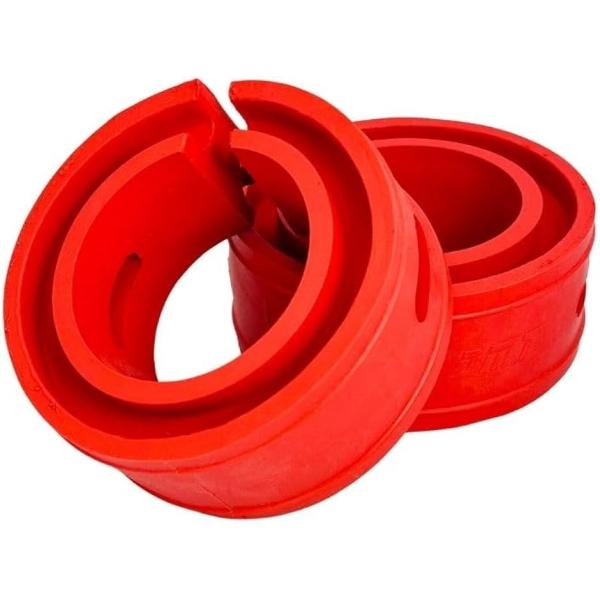 【互換品】ラバースペーサー スプリングゴム ショックアブソーバー 左右2個セット レッド 車高調 サ...