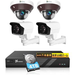 CNE3SZ41 ネットワークカメラ4chセット カメラ4台とレコーダー(2TB)の