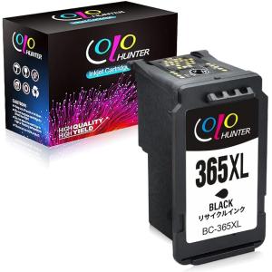 Canon キャノン用BC-365XLブラック x1個 大容量 残量表示付 再生インク対応機種PIXUS TS3530( ブラック)｜zebrand-shop