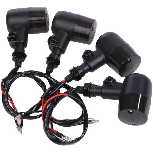 丸型 ヨーロピアン ウインカー 4個セット 35mm アルミ ステー 付 SRX400 TW225 ...