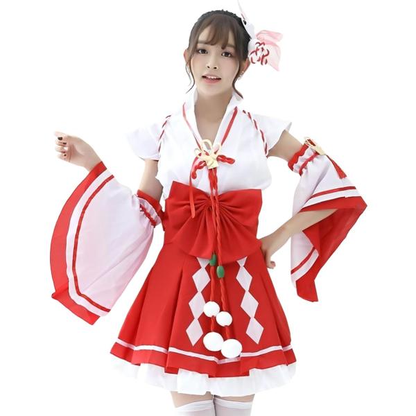 レディレイジー 巫女 コスプレ 巫女服 和装 和服 着物 袴 神社 正月 アイドル 女装 ハロウィン...