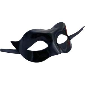 ベネチアン マスク 仮面 コスプレ 仮装 パーティグッズ お面 6枚セット(ブラック)