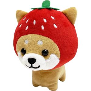 いちご香る柴ずきんぽんぽん ぬいぐるみ (S:0040) : Komamono Lab