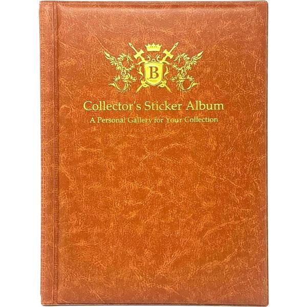 ビックリマンチョコ・シールウエハース等ファイル 手帳型 大容量 保管 コレクション スリーブ可( ブ...