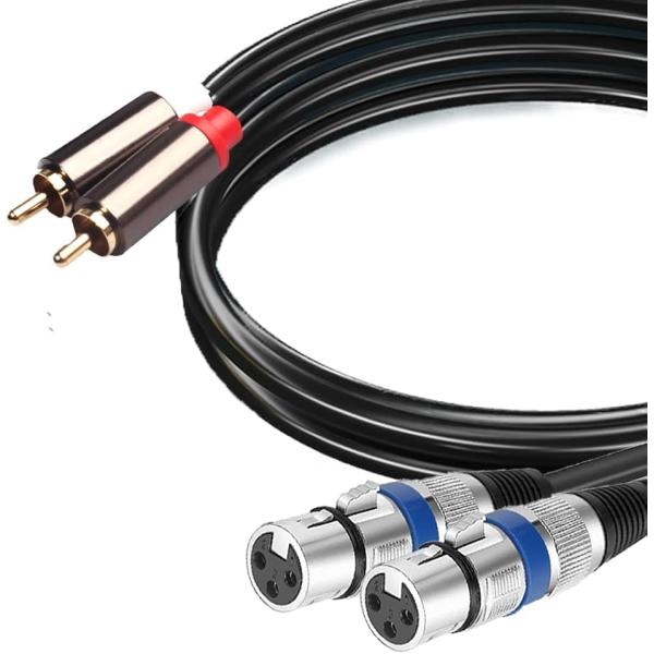 【互換品】XLR RCA 変換ケーブル マイク キャノン(3m)